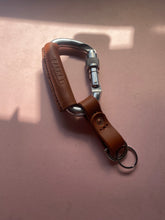 Load image into Gallery viewer, Barkby Keeper - Leather Wrapped Carabiner Key Clip