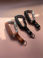 Load image into Gallery viewer, Barkby Keeper - Leather Wrapped Carabiner Key Clip
