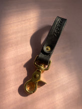 Load image into Gallery viewer, Handmade leather belt loop keychain